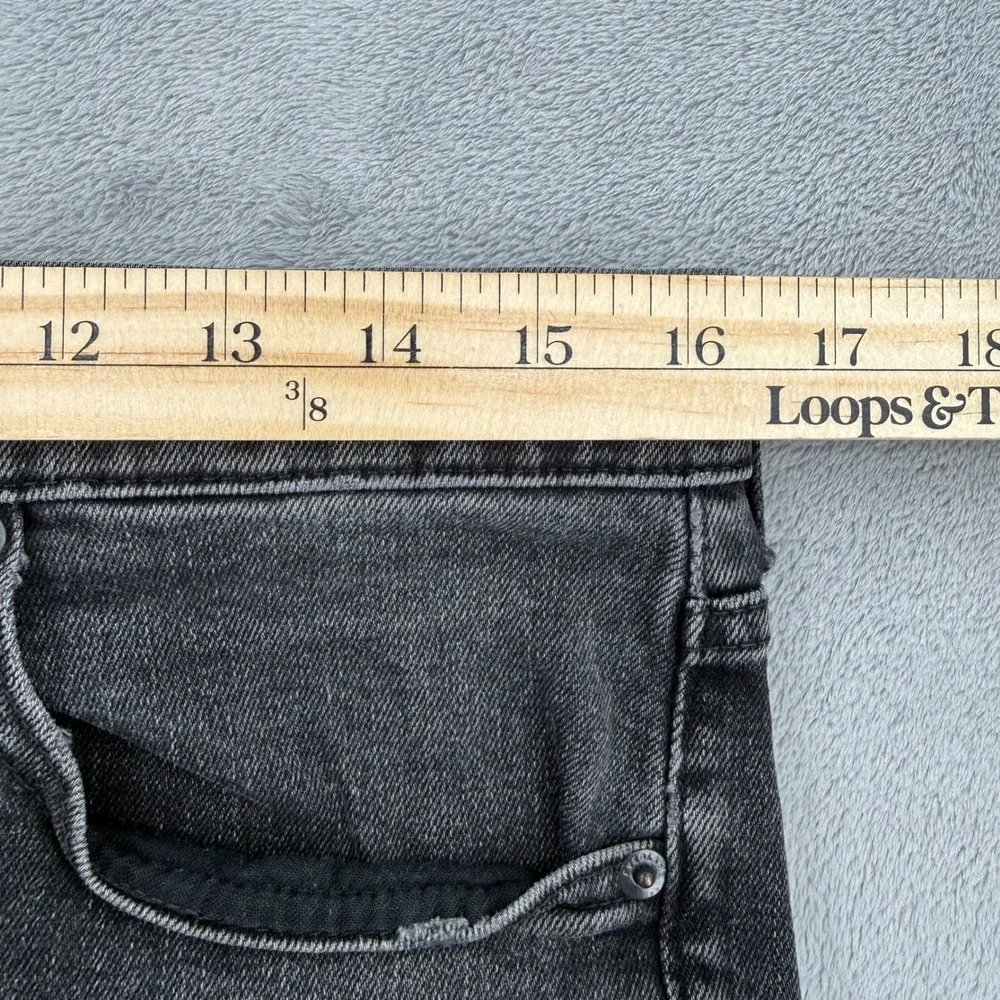 Everlane‎ Slim Straight Denim Jeans Faded Charcoal Black Women's Size 33x30